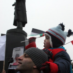 Митинг солидарности с жителями Сектора Газа в Санкт-Петербурге